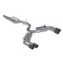 MBRP Quad Split Rear Cat Back for Audi S3 3in w/ Carbon Fiber Tips - T304
