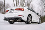 MBRP Quad Split Rear Cat Back for Audi S3 3in w/ Carbon Fiber Tips - T304