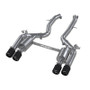 MBRP Resonator-Back for BMW M2 Competition 3.0L 3in Quad Rear w/ Carbon Fiber Tips - T304
