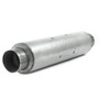 MBRP Universal Quiet Tone Muffler 4in Inlet/Outlet 24in Body 6in Dia 30in Overall AL