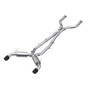 MBRP Cat Back Dual Split Rear Exit 3in CF Tips for Infiniti Q50 3.0L