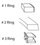 Piston Ring Set for GM & Buick 3.8L 231 (.50mm Oversized) Enginetech C96136