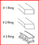 Piston Ring Set - Fits Nissan 2.4L KA24E/KA24DE Car - Size = 100 - C89224