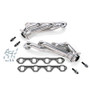 BBK Shorty Unequal Length Exhaust Headers 1-5/8 Silver Ceramic for 79-93 Mustang 5.0