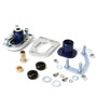 BBK Caster Camber Plate Kit Silver Anodized Finish for 79-93 Mustang