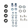BBK Caster Camber Plate Kit Silver Anodized Finish for 79-93 Mustang
