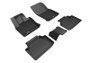 3D MAXpider Kagu Floormats for Volkswagen Taos R1 R2 - Black