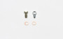 Fitting Kit -3 Male w/ 3/8-24 Banjo Bolt (For Banjo Outlet Master Cylinders)