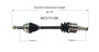 00-11 Ford Focus (2.0, 2.3) CV Axle Assembly - Front Left NCV11129