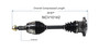 Cadillac, Chevrolet, GMC (4WD) CV Axle Assembly - Front NCV10142
