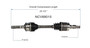 Suzuki CV Axle Assembly - Front Right Geo NCV68010