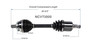 Volvo CV Axle Assembly - Front Left NCV73500