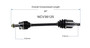 03-07 Honda Accord (2.4) CV Axle Assembly - Front Left NCV36125