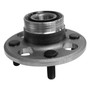 Honda (Drum) Wheel Bearing and Hub Assembly - Rear 214035 - angled view