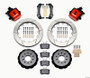 Wilwood Combination Parking Brake Rear Kit 12.88in Red for Mustang 94-04