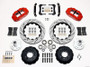 Wilwood Narrow Superlite 6R Front Hub Kit 14.00in Drill Red for 79-81 Camaro