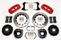 Wilwood AERO4 Rear P-Brake Kit 14.00in Drilled Red for Chevy 12 Bolt w/ C-Clips