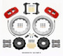 Wilwood AERO6 Front Hat Kit 15.00 Red for 2015-Up Mustang w/Lines