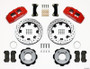 Wilwood Dynapro 6 Front Hat Kit 12.19in Drilled Red for 2011 Fiesta