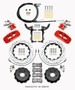 AERO4 / MC4 Rear Kit 14.00 Drilled Red for 2015-Up Mustang w/Lines & Cables