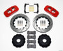 Wilwood AERO4 Rear Kit 14.25in Drilled Red for 2010-2015 Camaro