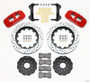 Wilwood AERO6 Front Hat Kit 15.00 Drilled Red for 97-04 Corvette C5/Z06 05-13 C6