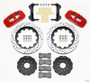 Wilwood AERO6 Front Hat Kit 15.00 Drilled Red for 97-04 Corvette C5/Z06 05-13 C6