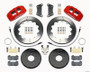 Wilwood Dynapro 6 Front Hat Kit 12.88in Red for 2005-Up Mazda 3 w/ Lines