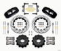 Wilwood AERO4 Rear Kit 14.00 Drilled for 2007-2011 BMW E90 Series w/Lines