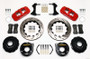 Wilwood AERO4 Rear P-Brake Kit 14.00in Drill Red for 2005-2014 Mustang