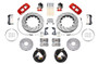 Wilwood Aero4 Red Rear Big Brake Kit for 20-23 Chevy Corvette C8 Drilled/Slotted