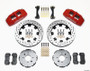 Dynapro 6 Front Hat Kit 12.19in Drilled Red for 90-99 Civic w/240 mm Disc
