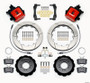 Wilwood Combination Parking Brake Rear Kit 12.88in Red for 2013-Up Ford Focus ST