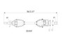 CV Axle Assembly CH10507 - diagram