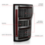 ANZO LED Tail Lights Smoke for Ford F-150 | 321339