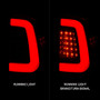 ANZO LED Tail Lights Chrome Housing Smoke Lens (Pair) for Ford F-250 | 311357
