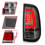 ANZO LED Tail Lights Chrome Housing Smoke Lens (Pair) for Ford F-250 | 311357