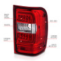 ANZO LED Tail Lights w/ Light Bar Chrome Housing Red/Clear Lens for Ford Ranger