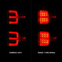 ANZO LED Tail Lights Blk w/Clear for Chevy Silverado 2500HD/3500HD | 311423