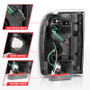 ANZO LED Tail Lights w/ Light Bar Black Housing Smoked Lens for Ford Ranger
