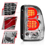 ANZO LED Tail Lights w/Light Bar Chrome Clear for Chevrolet Trailblazer | 311373