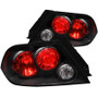 ANZO Tail Lights Black for Mitsubishi Lancer | 221086
