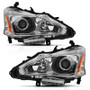 ANZO Projector Headlight Chrome Amber for Nissan Altima | 121550