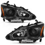 ANZO Projector Headlight Black Amber for Nissan Altima | 121549