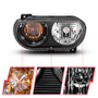 ANZO Crystal Headlights Black for Dodge Challenger | 121526