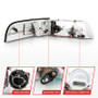 ANZO Crystal Headlight Chrome With Bumper Light (OE) for Ford Crown Victoria