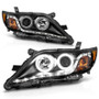 ANZO Projector Headlights w/ Halo Black (CCFL) for Toyota Camry | 121442