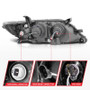 ANZO Projector Headlights w/ Halo Black (CCFL) for Toyota Camry | 121442