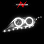 ANZO Projector Headlights w/ Halo Black (CCFL) for Toyota Camry | 121442