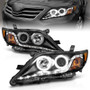 ANZO Projector Headlights w/ Halo Black (CCFL) for Toyota Camry | 121442